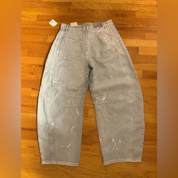 NWT- Free People- We the Free- good luck barrel railroad stripe - Picture 4 of 5